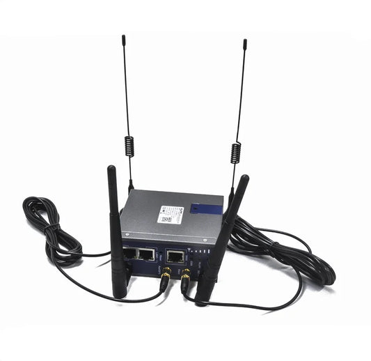 Industrial 4G LTE OpenWrt Router Programmable, Dual SIM, 3 Ethernet Ports, 802.11 b/g/n WiFi 300 Mbps