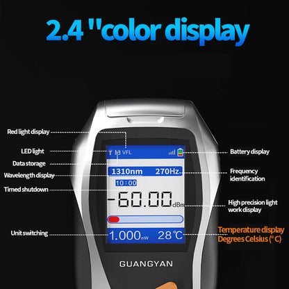 4 in 1 Fiber Optic Equipment VFL 5mW Rj45 Cable Tester All-in-one Mini OPM Ftth Optical Fiber Meter
