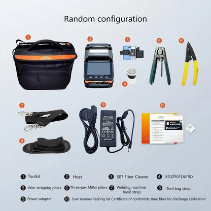 KEXINT AI-5 Optical Fiber Splicer Fusion Optic Splicing Machine with SC Connector GPRS Network AC 100-240V 1-Year Warranty