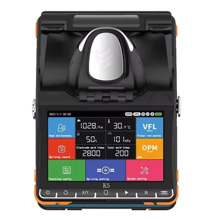K5 fusion Splicer 6 Motor Core Alignment Mini Splicing Machine Optical Fiber Ftth Welding Equipment for Telecom