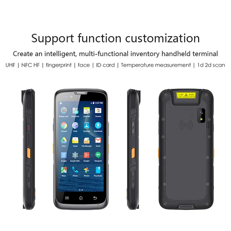 Industrial Rugged PDA with Android 15 MTK Octa-core CPU Barcode Scanner IP65 Handheld Data Terminal RFID NFC in Stock