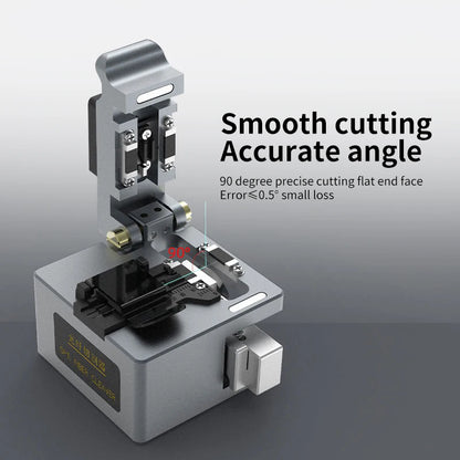 New GUANGYAN Q1 High Quality Optical Fiber Cutter Tool with 0.5 Cutting Angle FTTH Fiber Optic Equipment 1 Year Warranty