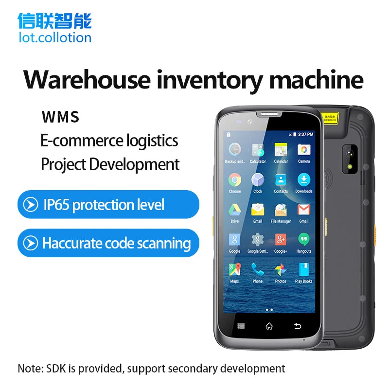 Industrial Rugged PDA with Android 15 MTK Octa-core CPU Barcode Scanner IP65 Handheld Data Terminal RFID NFC in Stock