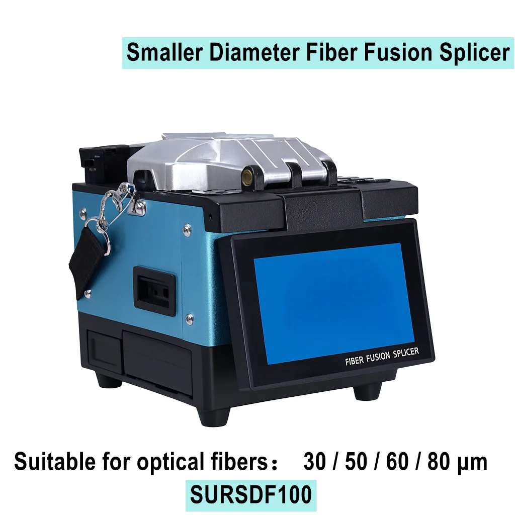 Precision Small Diameter High Power Laser Fiber Fusion Splicer 30 50 60 80 Um  Large Core 125 200 400 600 Um Splicing Machine