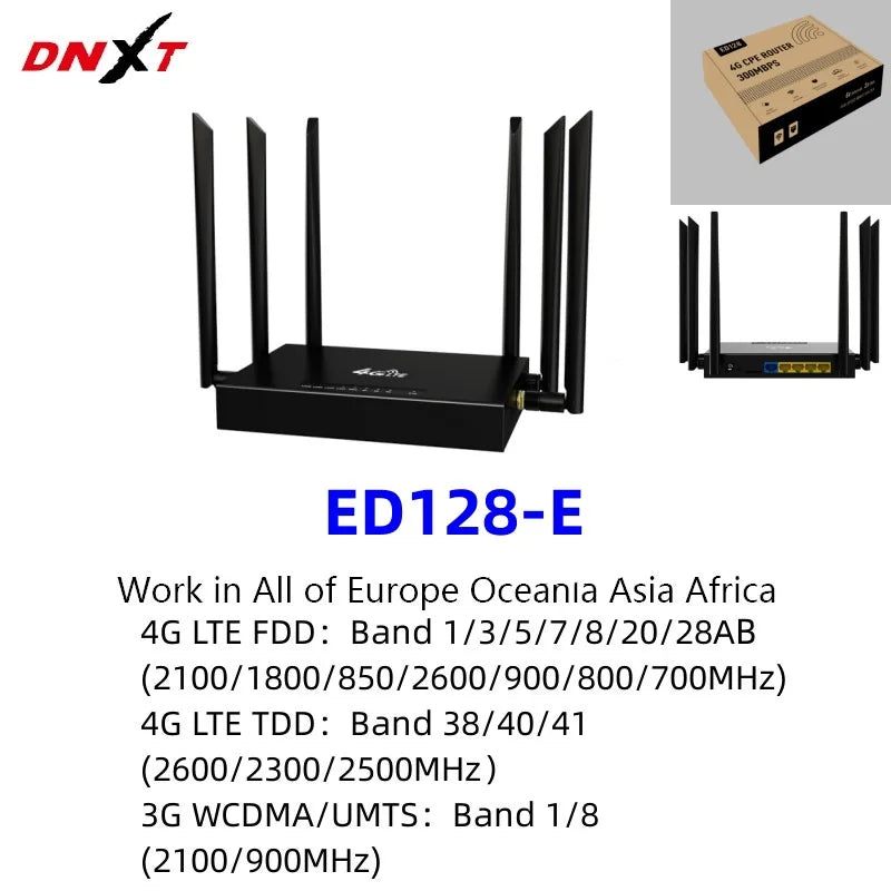 Industrial Grade ED128 4G Wireless Router Industrial WiFi CPE