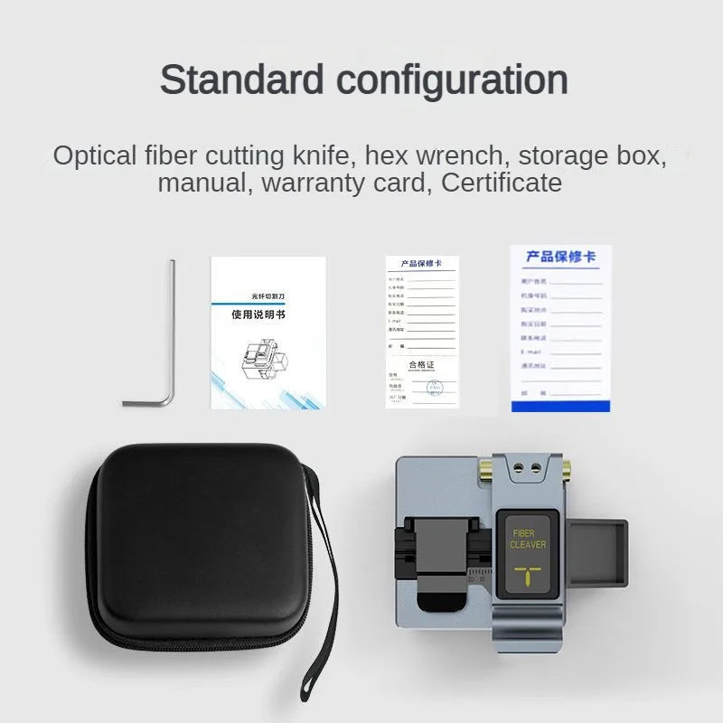 New GUANGYAN Q1 High Quality Optical Fiber Cutter Tool with 0.5 Cutting Angle FTTH Fiber Optic Equipment 1 Year Warranty