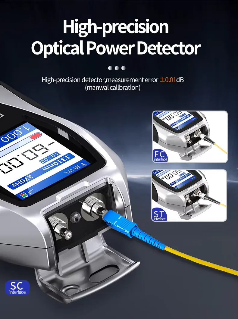 Y9 optical fiber meter new 4 In 1 fiber optic equipment VFL 1mW Rj45 Cable Tester all-in-one Mini OPM ftth