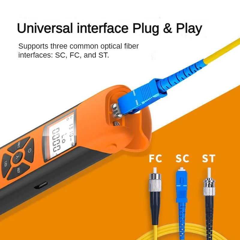 Mini G10 FC SC ST  power meter fiber optic Tools Rechargeable OPM FTTX Charge  WiFi network optical power meter