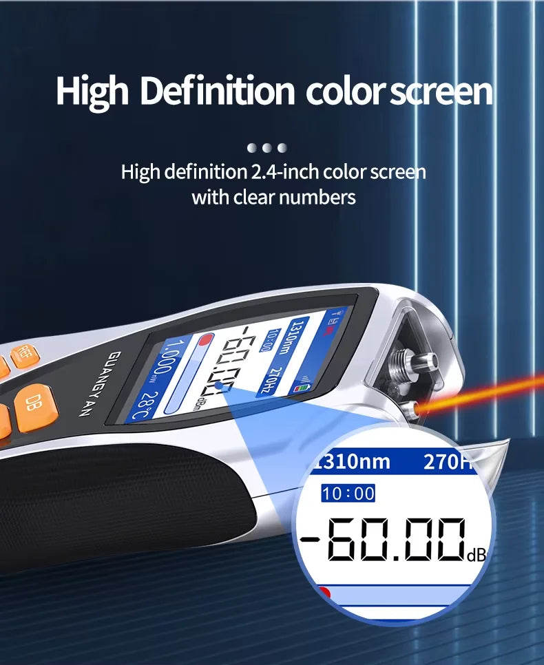 Y9 optical fiber meter new 4 In 1 fiber optic equipment VFL 1mW Rj45 Cable Tester all-in-one Mini OPM ftth