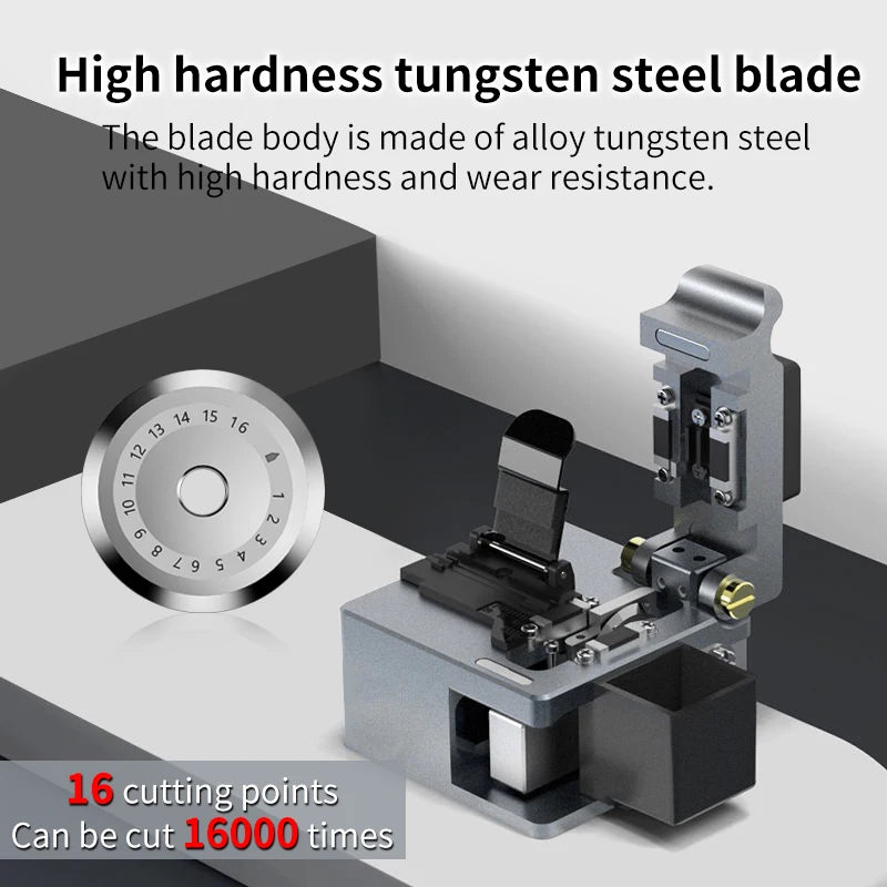 New GUANGYAN Q1 High Quality Optical Fiber Cutter Tool with 0.5 Cutting Angle FTTH Fiber Optic Equipment 1 Year Warranty