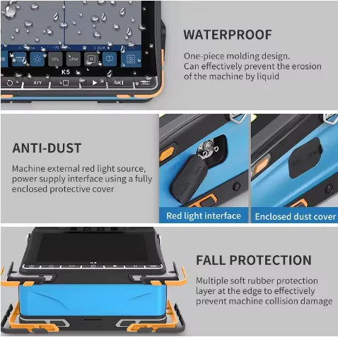 K5 fusion Splicer 6 Motor Core Alignment Mini Splicing Machine Optical Fiber Ftth Welding Equipment for Telecom
